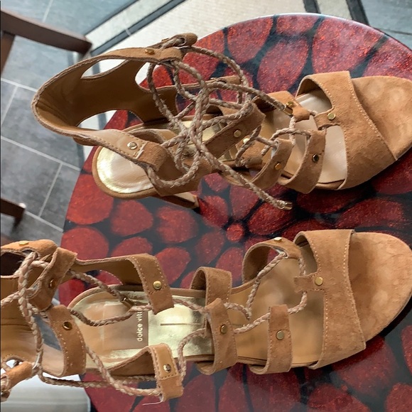 Beautiful 🌟 suede 👠 open toe 🌟 heels - Picture 4 of 7